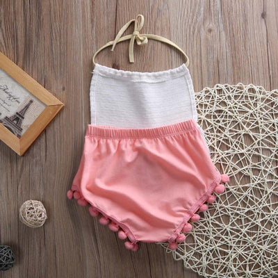 Sleeveless Tassel Romper